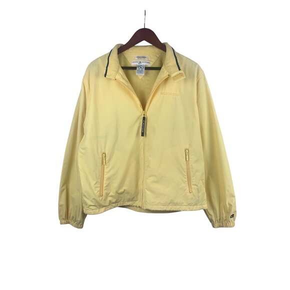 Tommy Hilfiger Golf Jacket Yellow Nylon Mens M Washington Design - Picture 1 of 5
